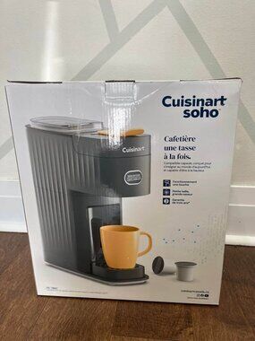 BRAND NEW Cuisinart Soho SS-7BKC Single Serve Coffee Maker K-Cup Pod Compatible